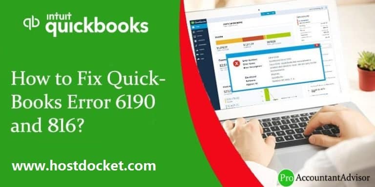 How to Fix QuickBooks Error 6190 and 816