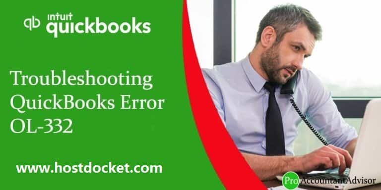 Troubleshooting QuickBooks Error OL-332