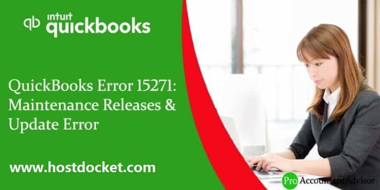 QuickBooks Error 15271-Maintenance Releases & Update Error