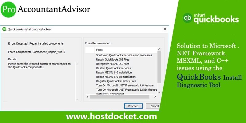 QuickBooks Install Diagnostic Tool – Fix Microsoft .NET Framework, MSXML, and C++ Issues-Pro Accountant Advis
