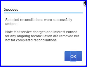 UndoBank Reconciliation 