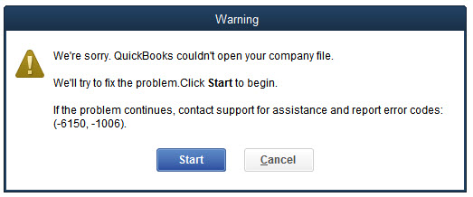 quickbooks error message 6150-1006