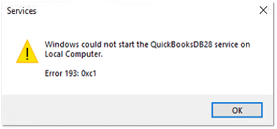 QuickBooks error message 193