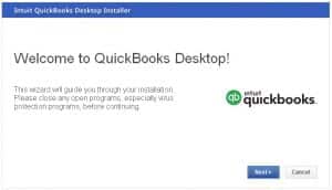 Install the QuickBooks desktop - Screenshot