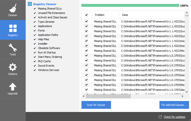 Repair Windows Registry Entry - Screenshot