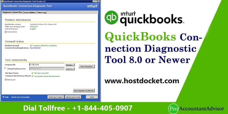QuickBooks Connection Diagnostic Tool 8.0 or Newer-Pro Accountant Advisor