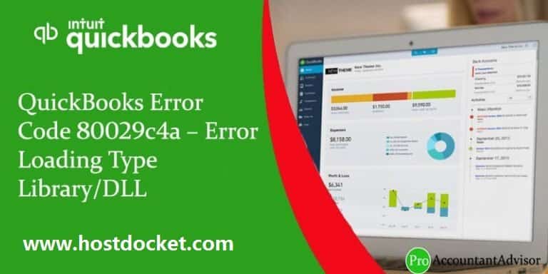 QuickBooks Error Code 80029c4a–Error Loading Type Library-DLL