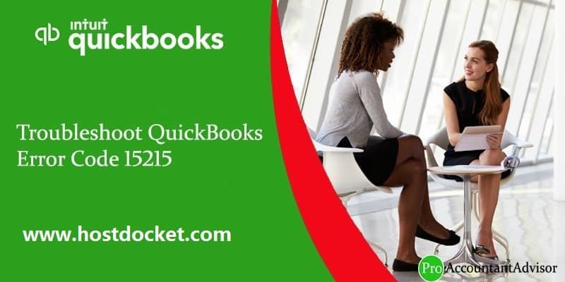 Troubleshoot QuickBooks Error Code 15215