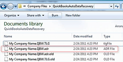 Recover .tlg file using QuickBooks Auto Data Recovery