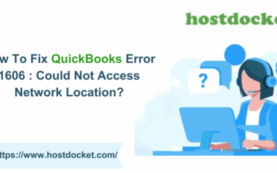 How To Fix QuickBooks Error 1606 : Could Not Access Network Location?